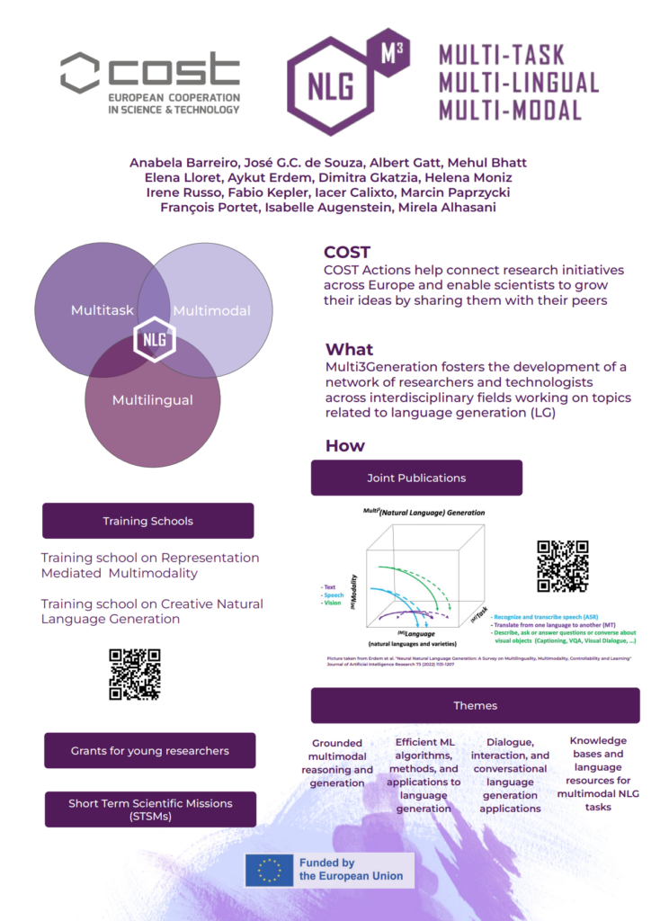 Multi3Generation COST Action’s (#CA18231) poster